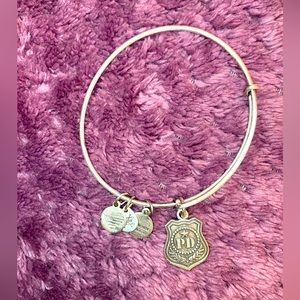 Alex and Ani Silver Law Enforcement Charm Bangle Bracelet